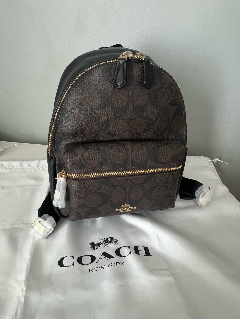 Coach Mini Backpack In Signature Canvas - Picture 3 of 8